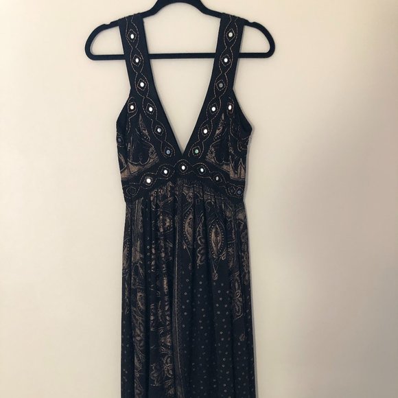 Free People Starlight Metallic Maxi Dress - Picture 7 of 11